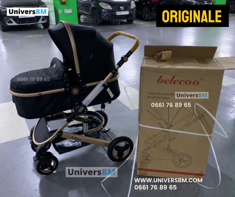 Poussette Belecco 2en1 + Sac Offert - En Promo