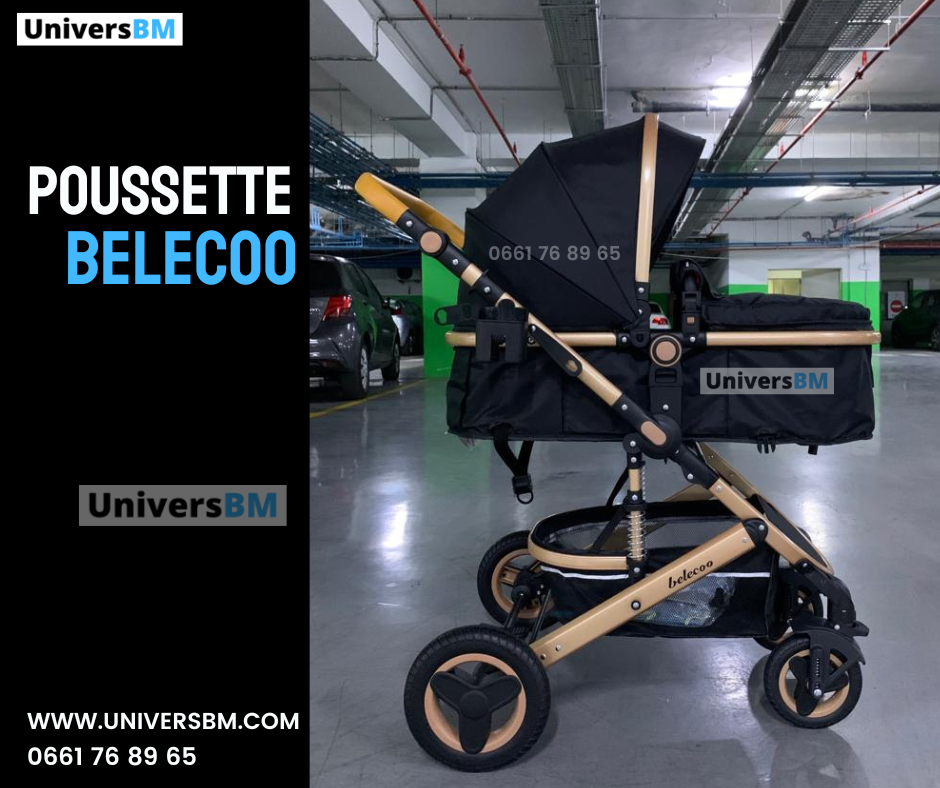 Poussette Belecco 2en1 + Sac Offert - En Promo