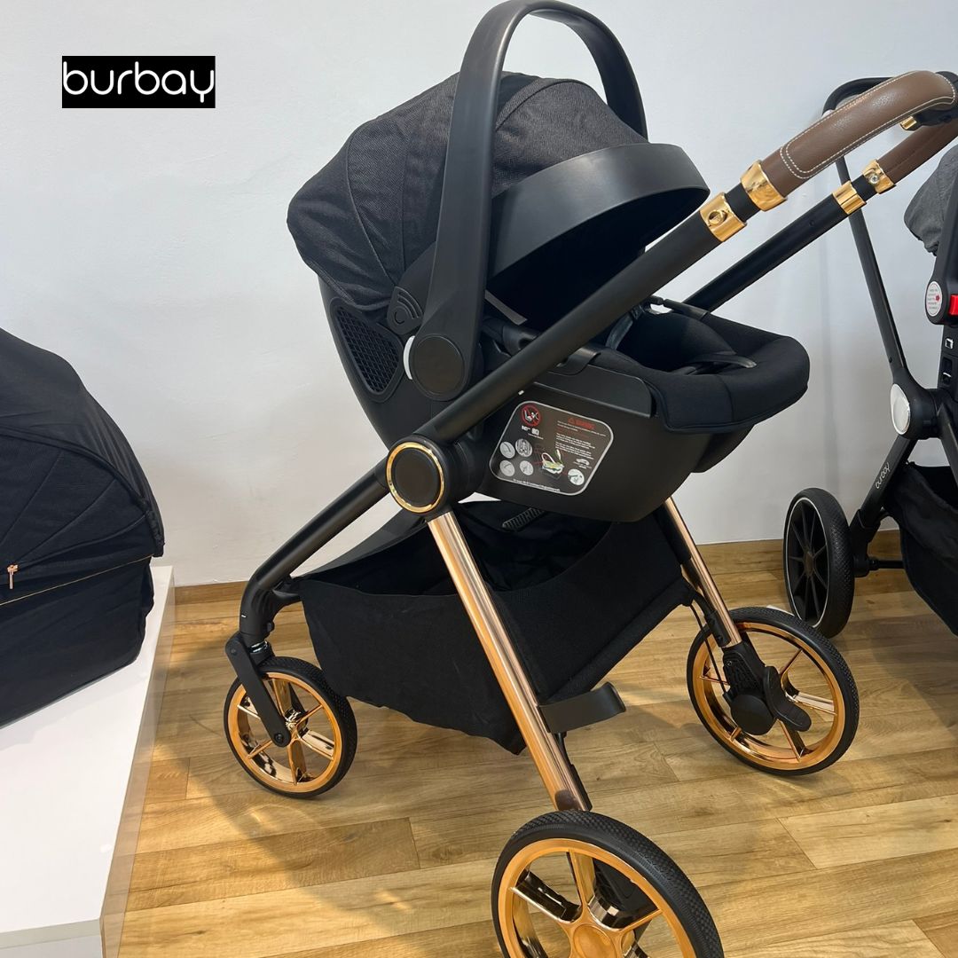 Pack Poussette 4-en-1 Burbay Premium Comfort Golden – En Promotion