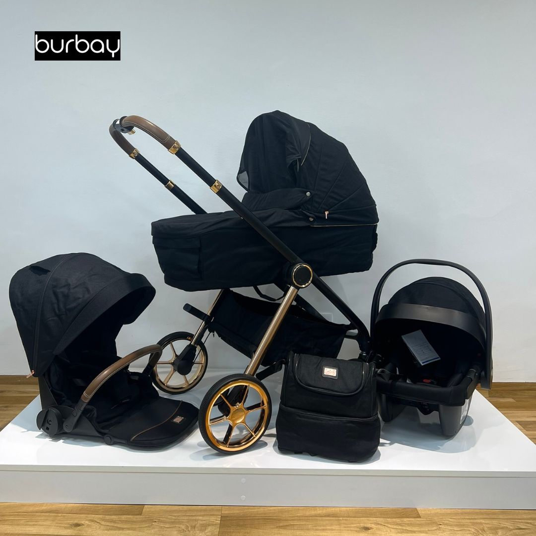 Pack Poussette 4-en-1 Burbay Premium Comfort Golden – En Promotion