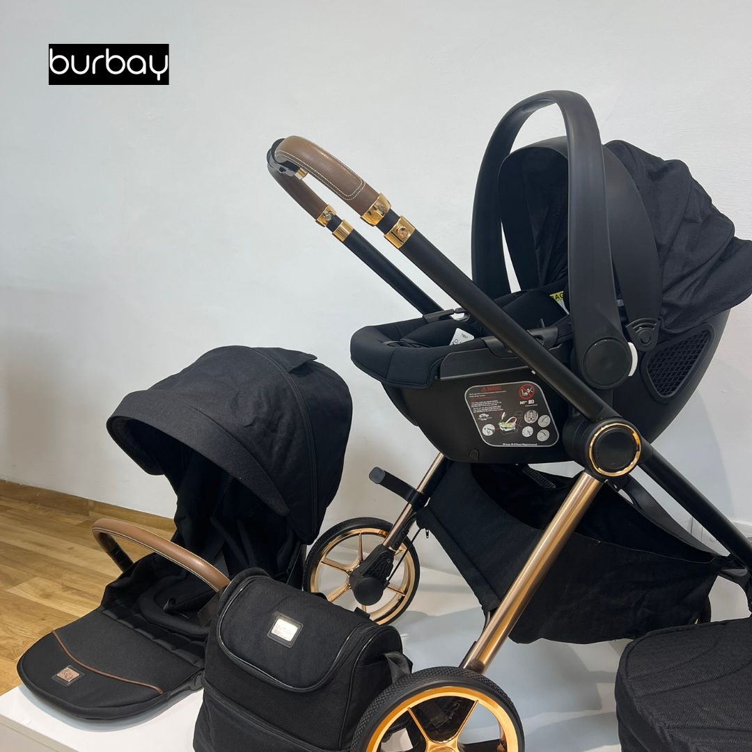 Pack Poussette 4-en-1 Burbay Premium Comfort Golden – En Promotion