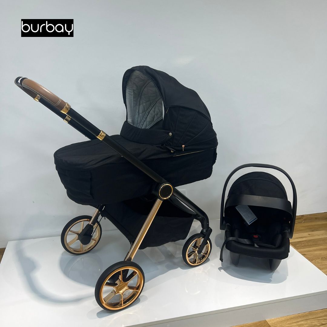Pack Poussette 4-en-1 Burbay Premium Comfort Golden – En Promotion