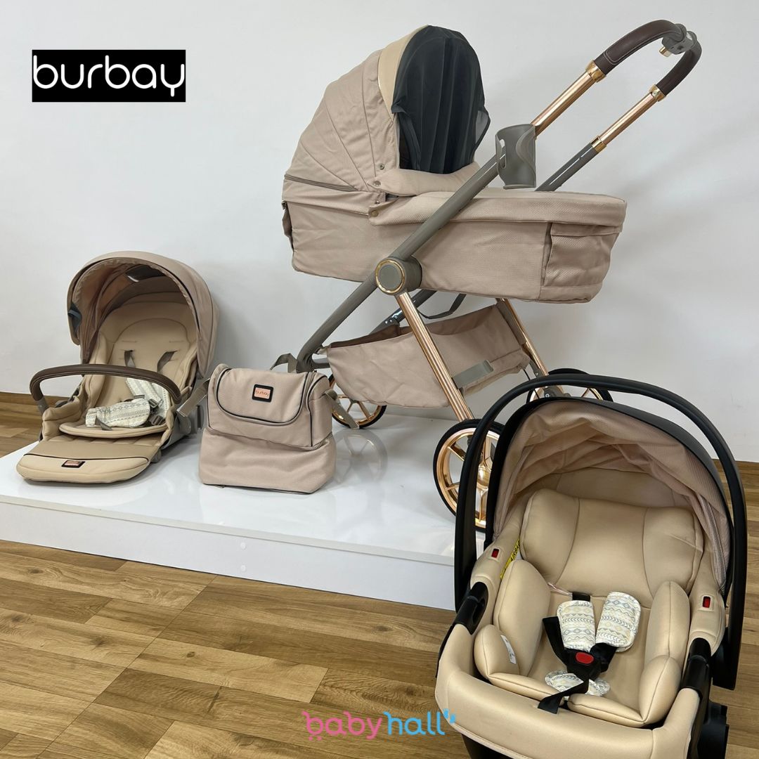 Pack Poussette 4-en-1 Burbay Premium Comfort Golden – En Promotion