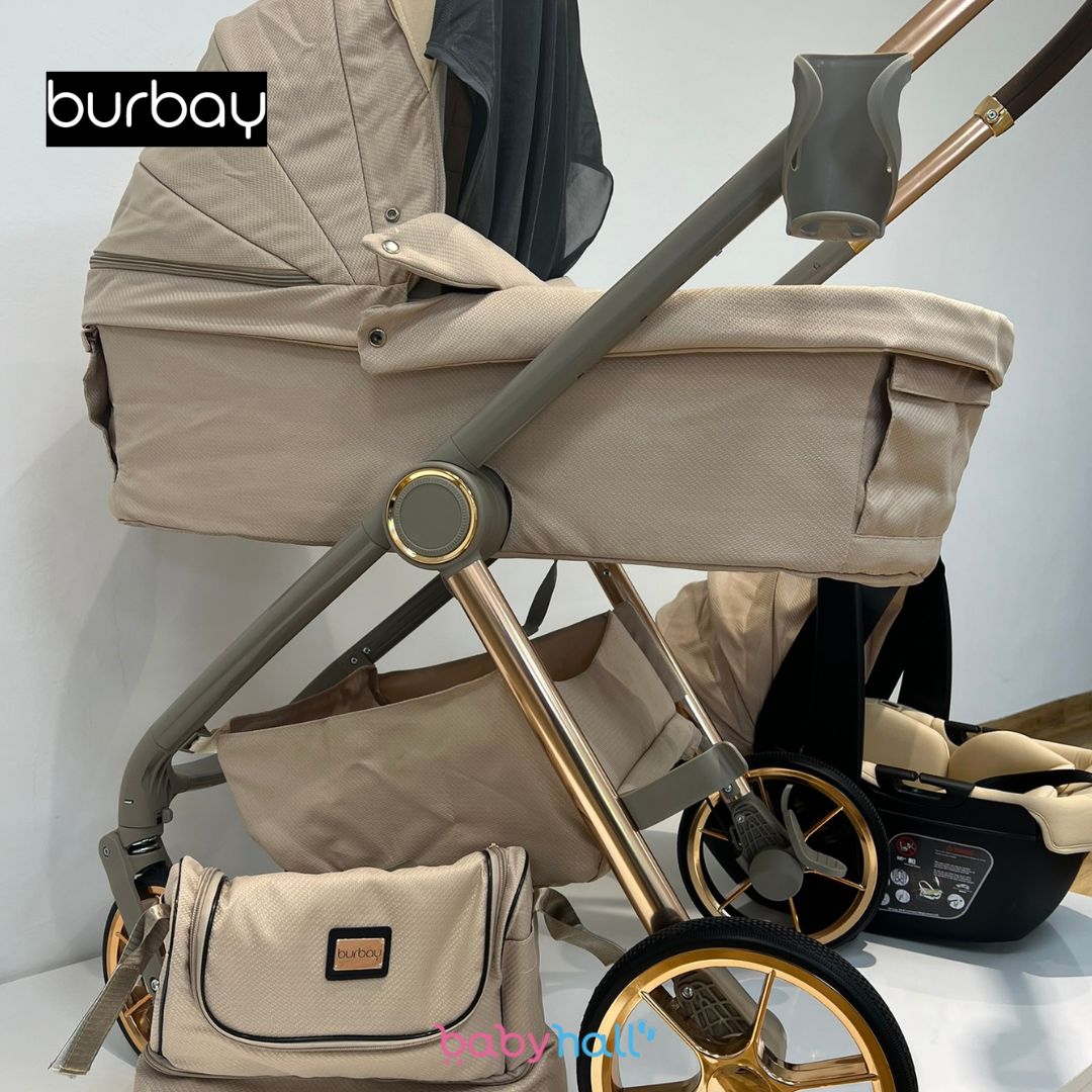 Pack Poussette 4-en-1 Burbay Premium Comfort Golden – En Promotion