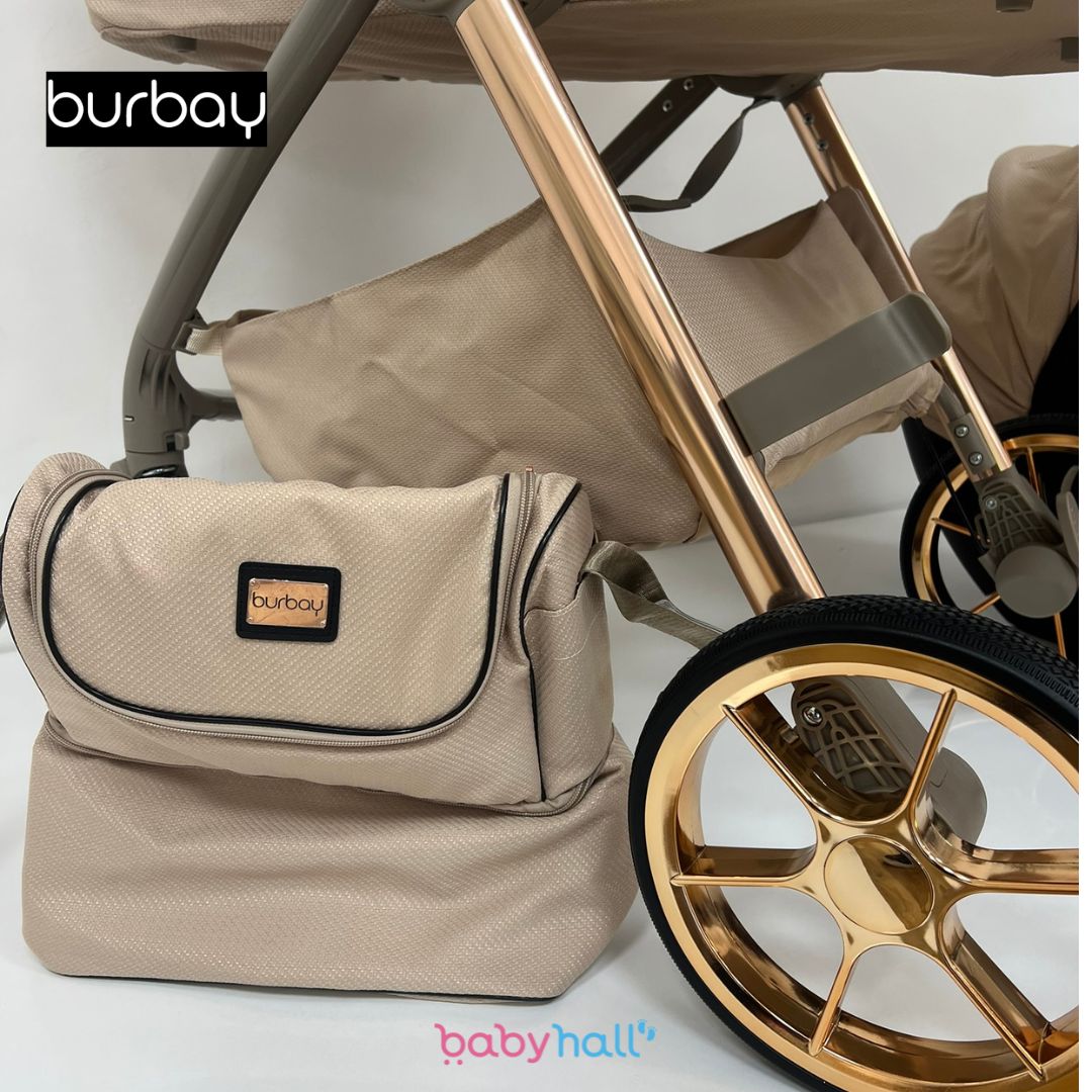 Pack Poussette 4-en-1 Burbay Premium Comfort Golden – En Promotion