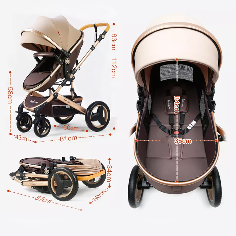 Poussette Belecco 2en1 + Sac Offert - En Promo