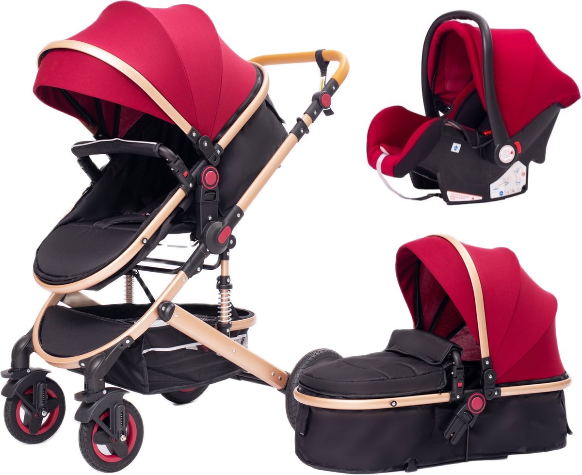 Poussette BELECOO 3en1 + Maxi Cosi et Sac - En Promo Spéciale