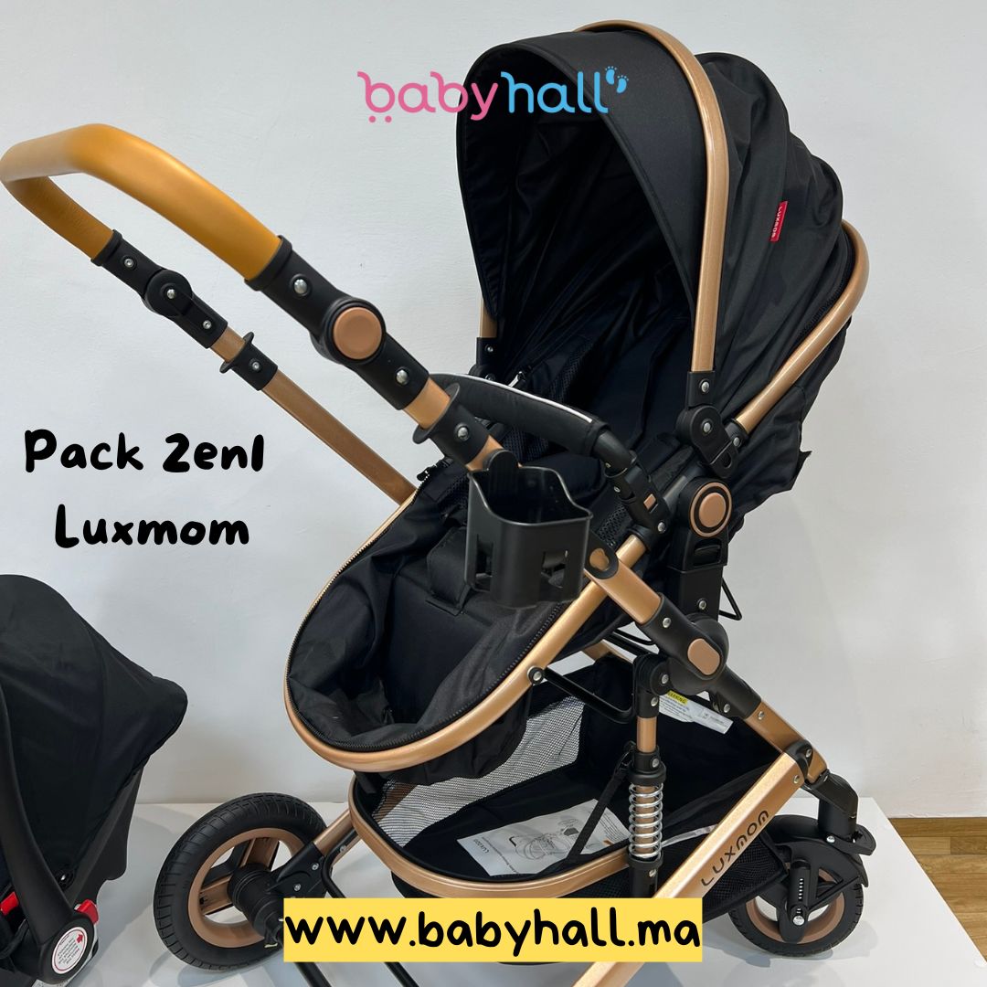 Poussette Luxmom 3en1 + Maxi Cosi - En Promo Spéciale