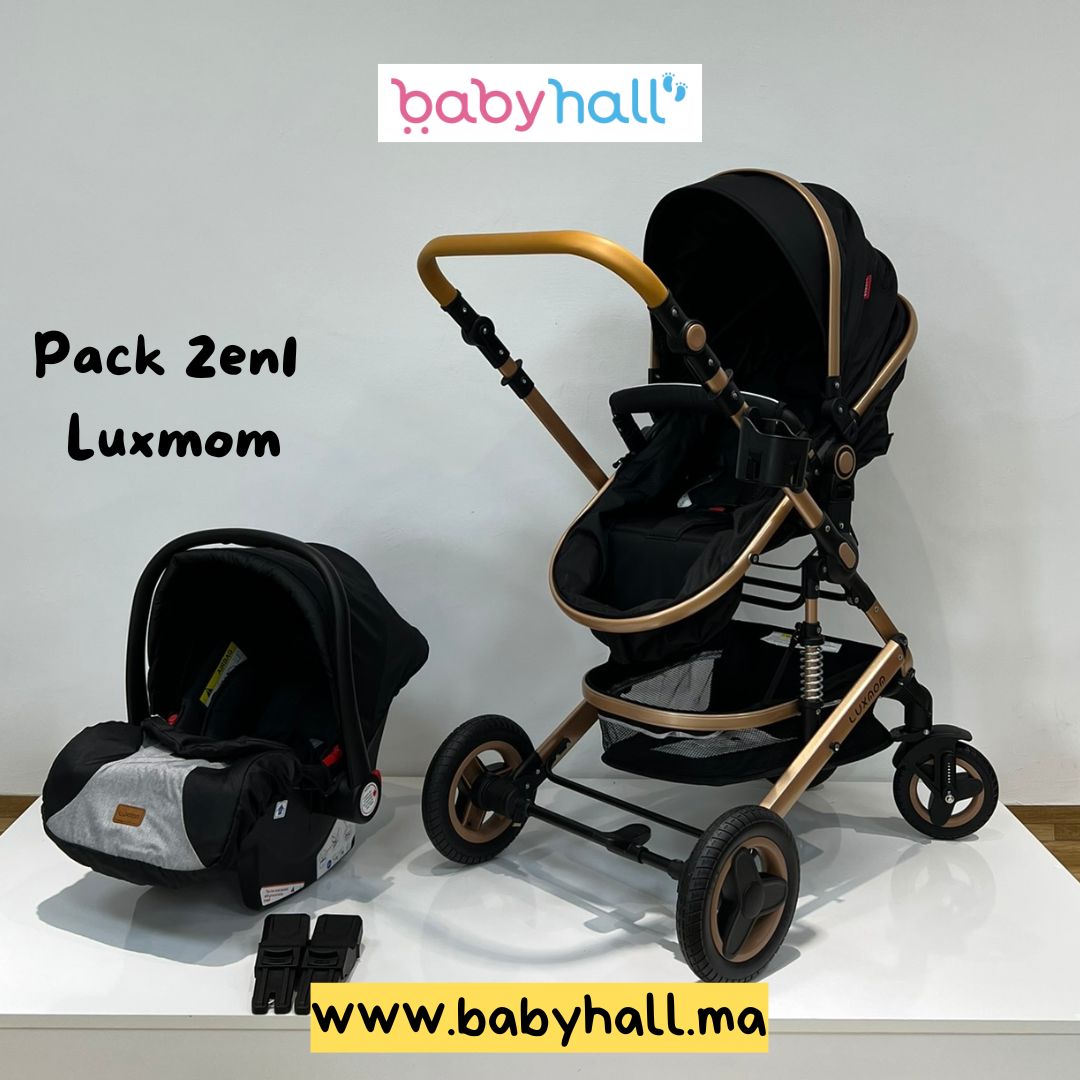 Poussette Luxmom 3en1 + Maxi Cosi - En Promo Spéciale
