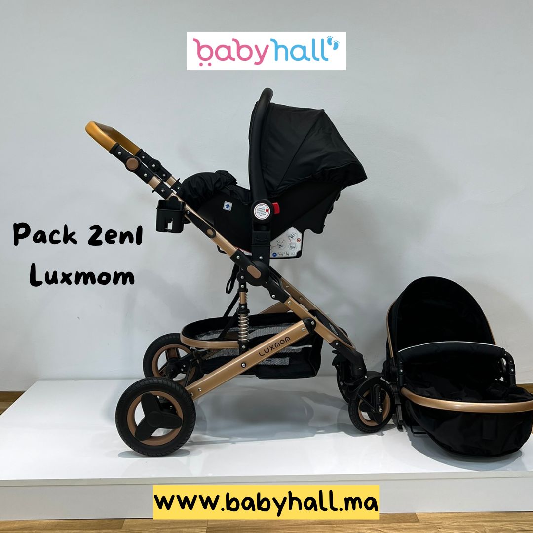 Poussette Luxmom 3en1 + Maxi Cosi - En Promo Spéciale