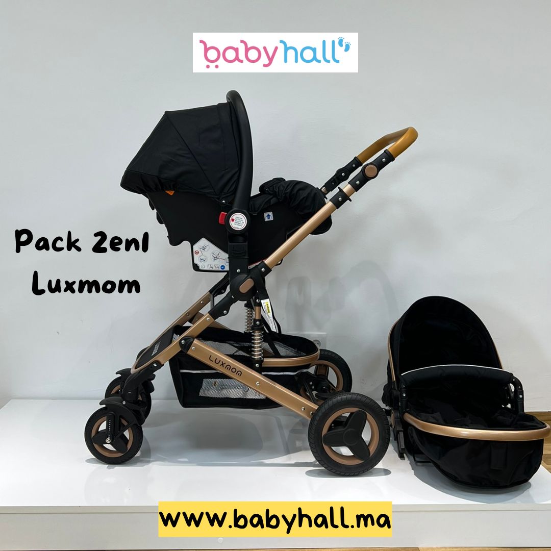 Poussette Luxmom 3en1 + Maxi Cosi - En Promo Spéciale
