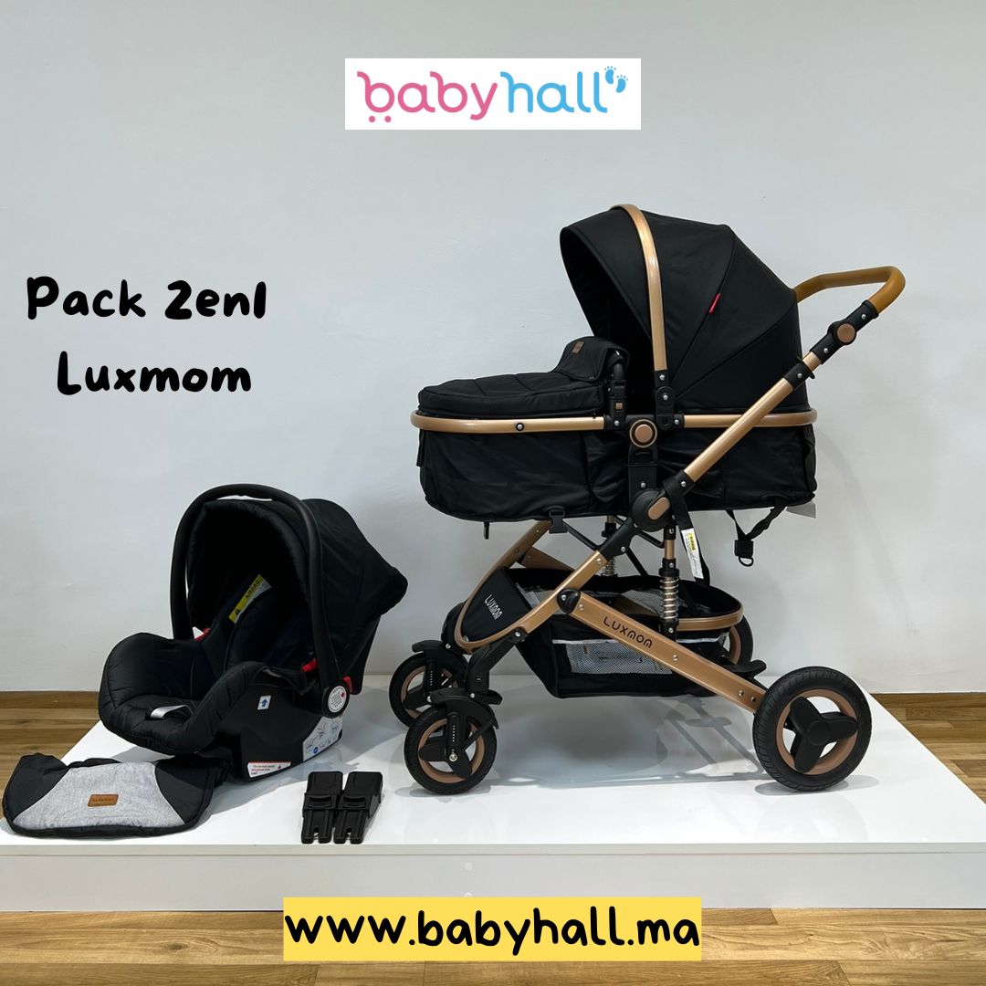 Poussette Luxmom 3en1 + Maxi Cosi - En Promo Spéciale