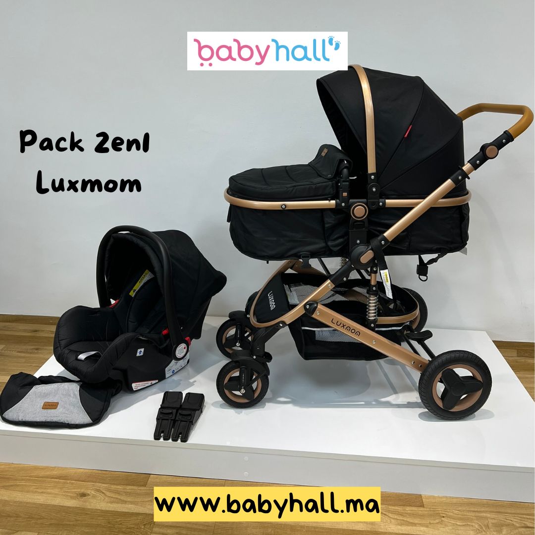 Poussette Luxmom 3en1 + Maxi Cosi - En Promo Spéciale