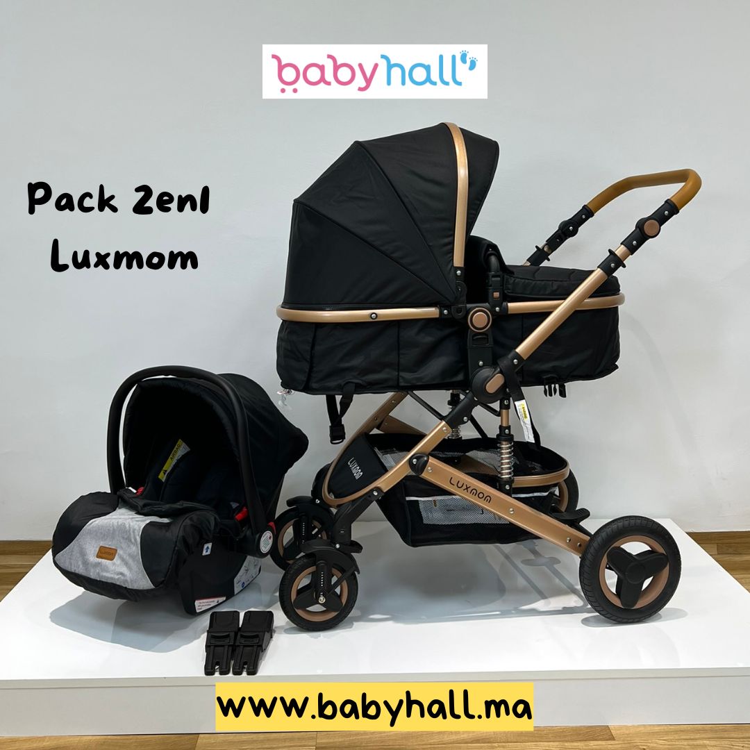 Poussette Luxmom 3en1 + Maxi Cosi - En Promo Spéciale