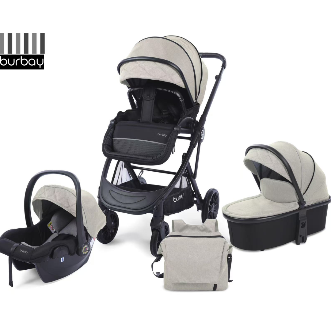 Pack Poussette 4 en 1 Burbay Premium Comfort – Signature Edition