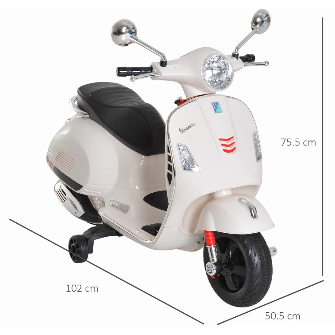 Moto électrique VESPA KIDS 12V pour Enfants (2 à 6 ans)