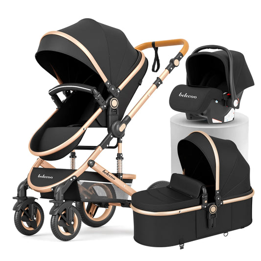 Poussette BELECOO 3en1 + Maxi Cosi et Sac - En Promo Spéciale