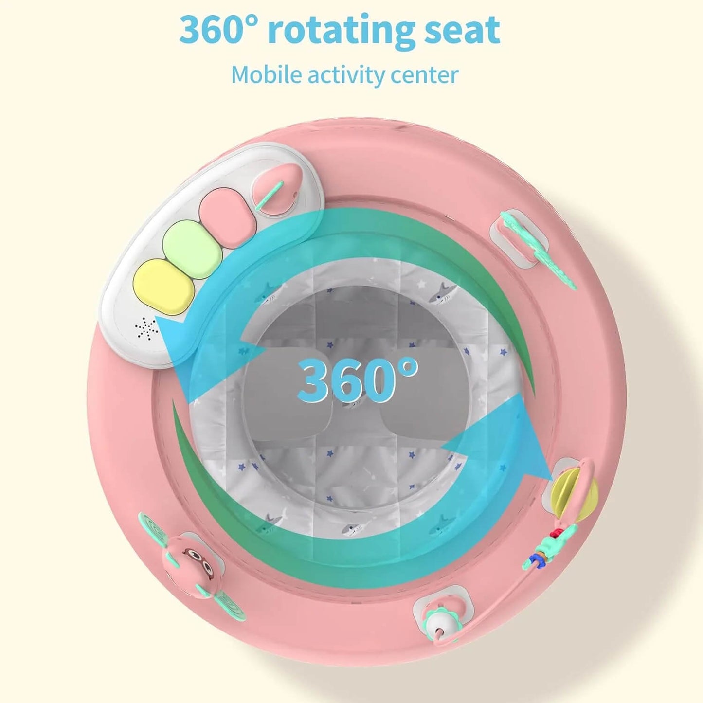 Trotteur Youpala Avec siège pivotant 360° Réglable
