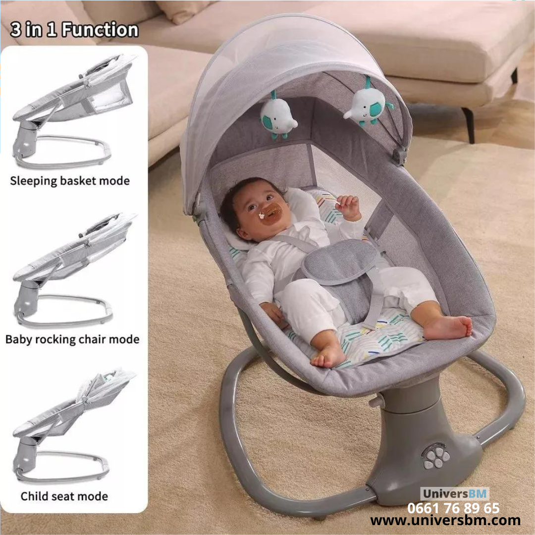 Balancelle électrique MASTELA 3en1 + Télécommande