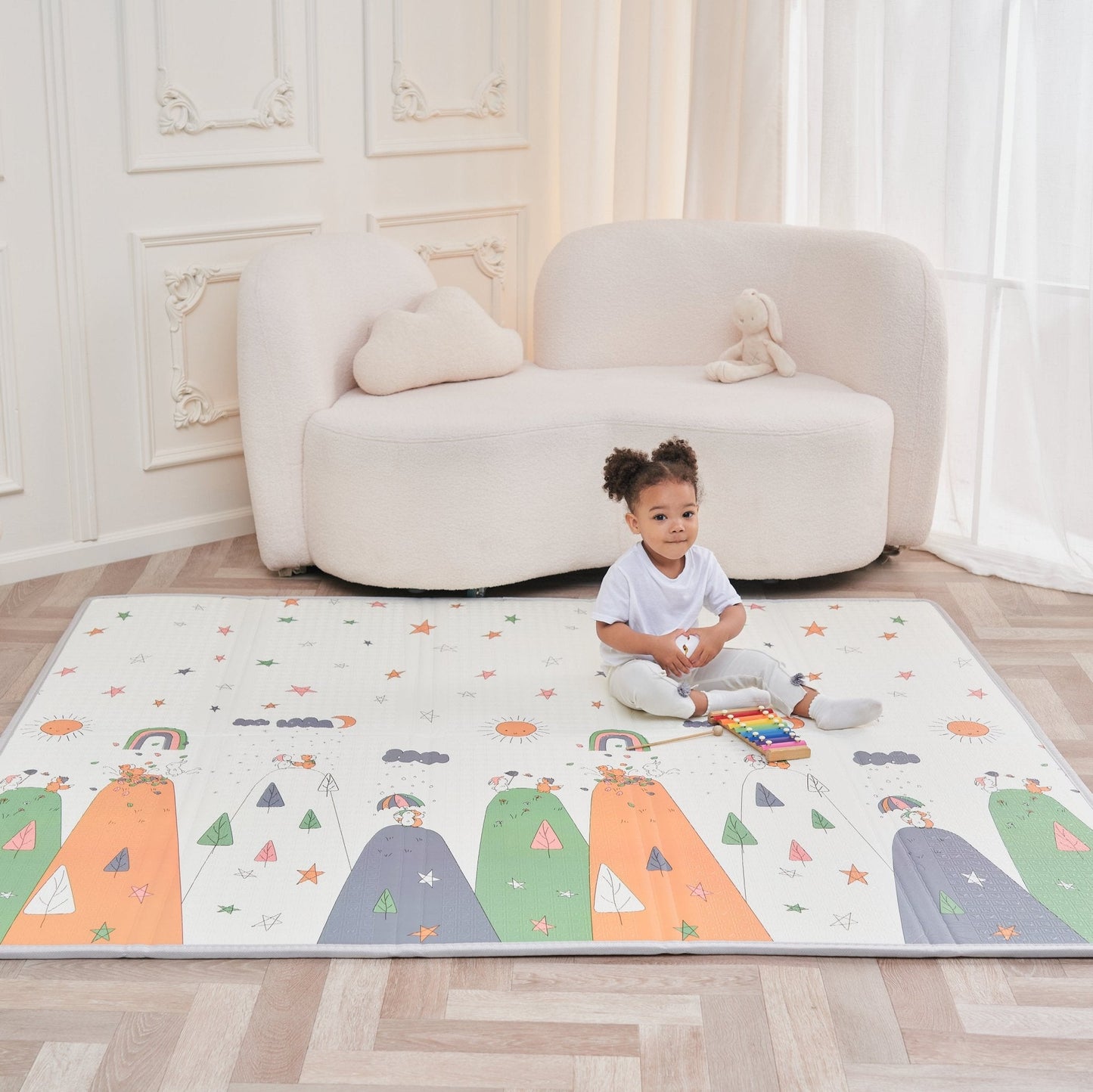 Tapis de Jeu en mousse, épais et pliable pour enfants