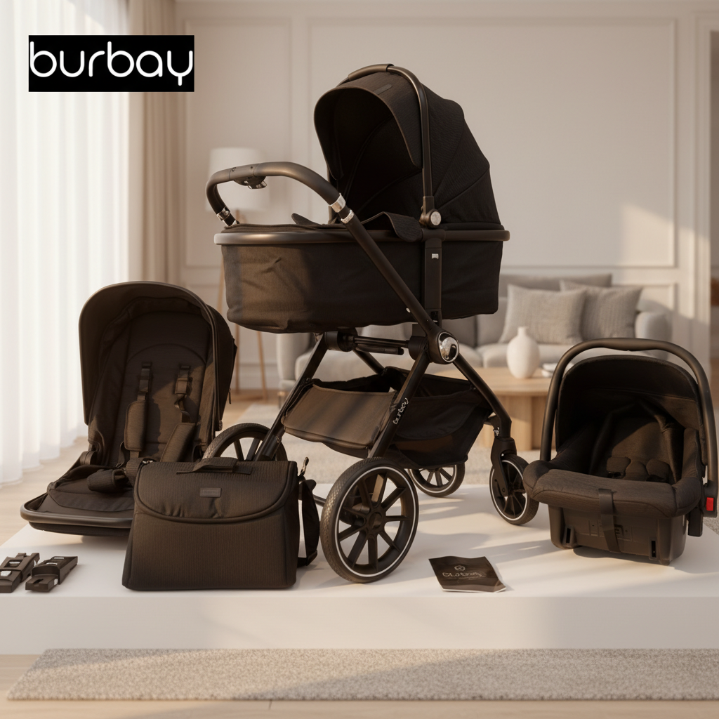 Pack Poussette BURBAY 4en1 - Premium Confort 2025
