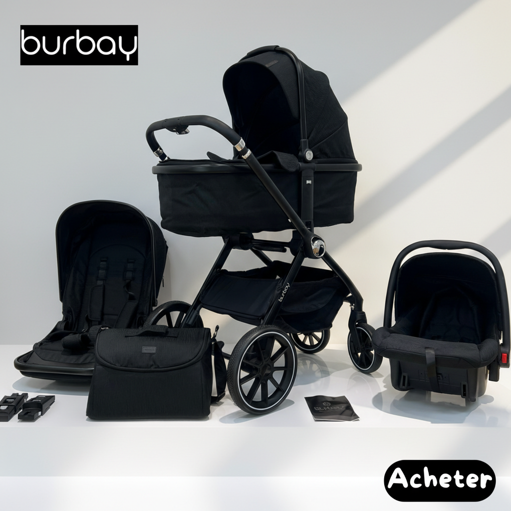Pack Poussette BURBAY 4en1 - Premium Confort 2025