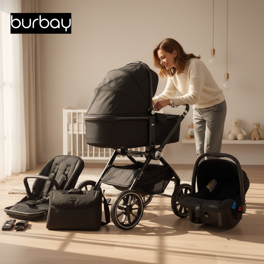 Pack Poussette BURBAY 4en1 - Premium Confort 2025