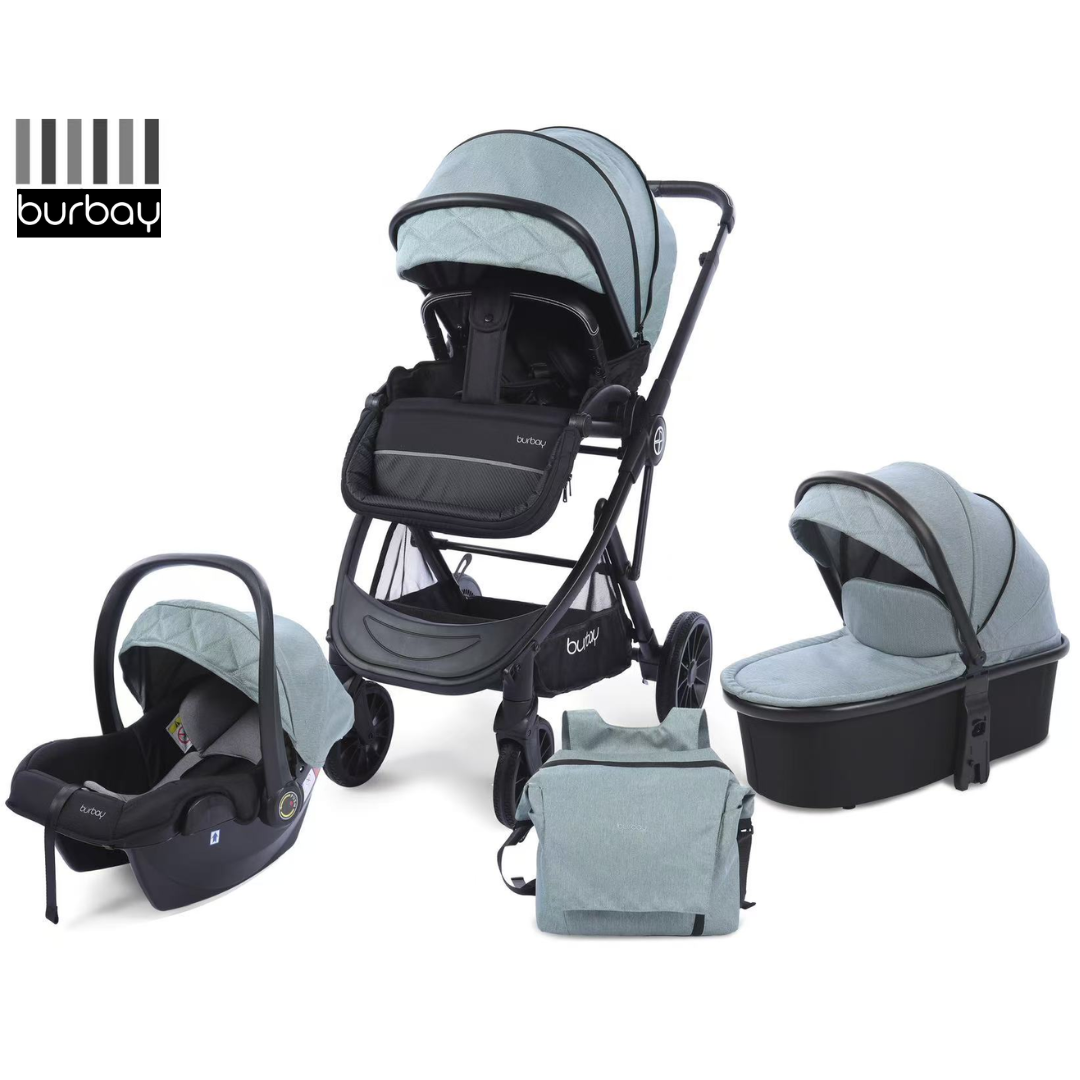 Pack Poussette 4 en 1 Burbay Premium Comfort – Signature Edition