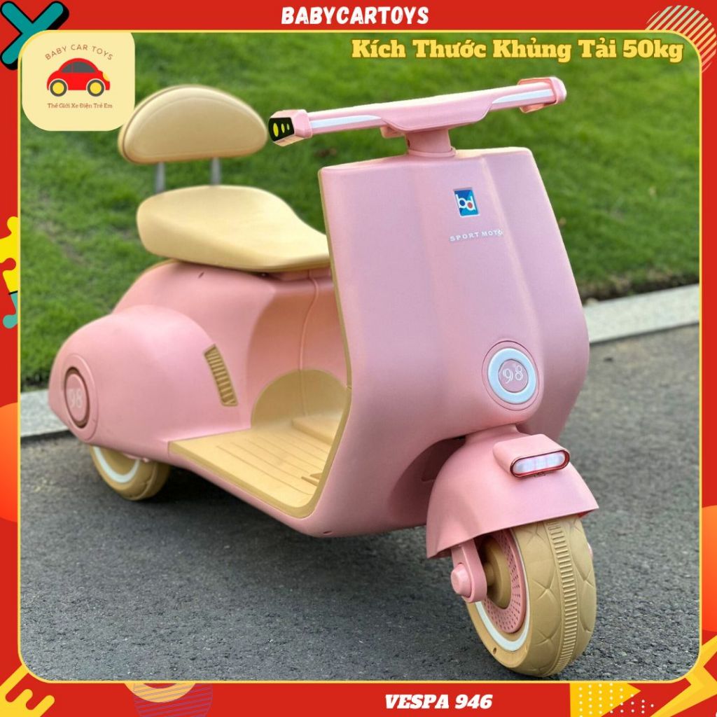 Scooter électrique Vespa Junior 12V - Age 5 à 12 ans